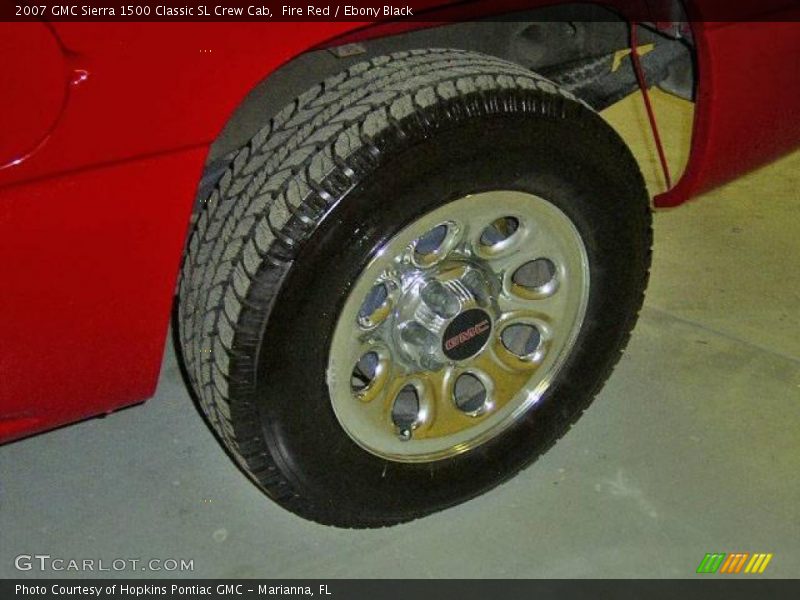 Fire Red / Ebony Black 2007 GMC Sierra 1500 Classic SL Crew Cab