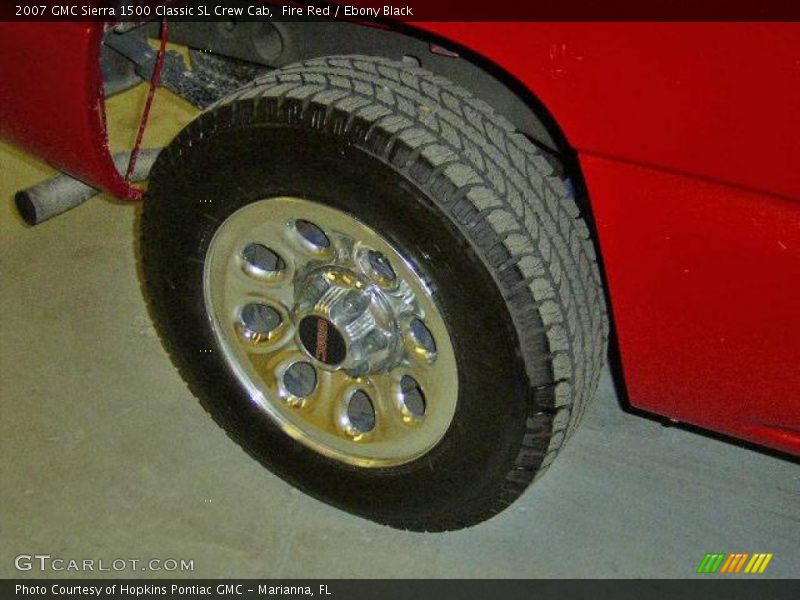 Fire Red / Ebony Black 2007 GMC Sierra 1500 Classic SL Crew Cab