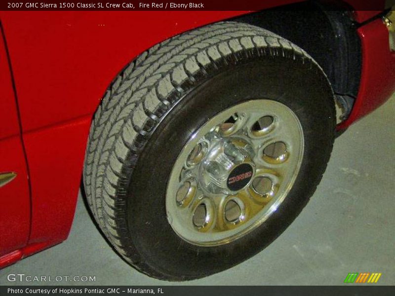 Fire Red / Ebony Black 2007 GMC Sierra 1500 Classic SL Crew Cab