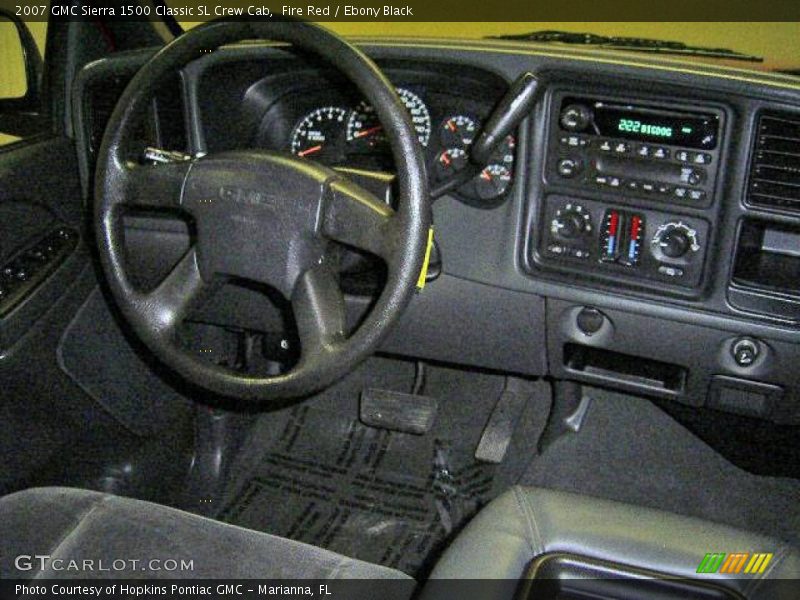 Fire Red / Ebony Black 2007 GMC Sierra 1500 Classic SL Crew Cab