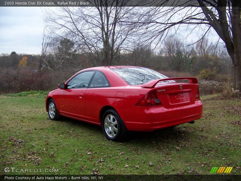 Rallye Red / Black 2003 Honda Civic EX Coupe