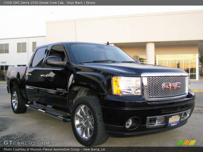 Onyx Black / Ebony 2008 GMC Sierra 1500 Denali Crew Cab