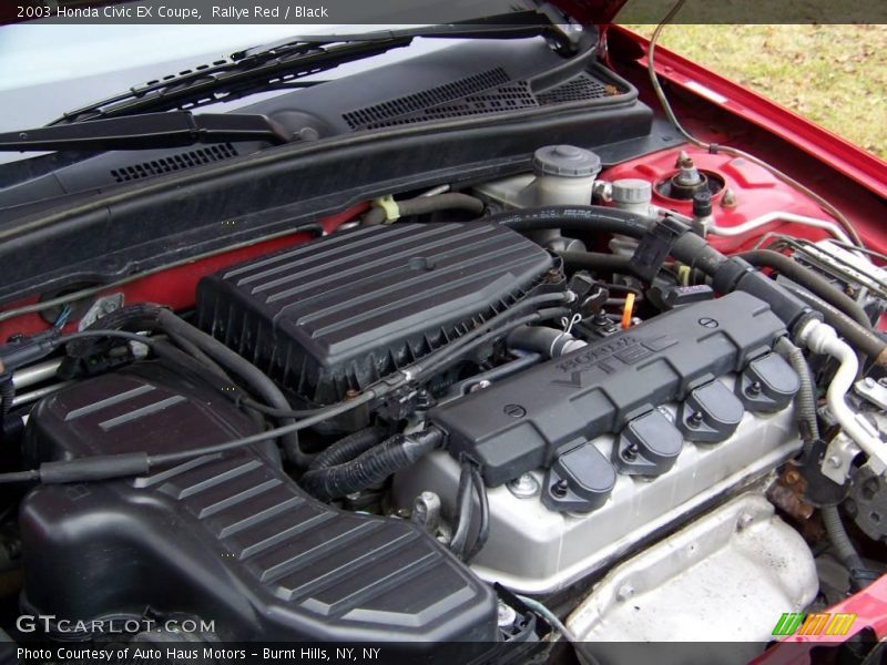 Rallye Red / Black 2003 Honda Civic EX Coupe