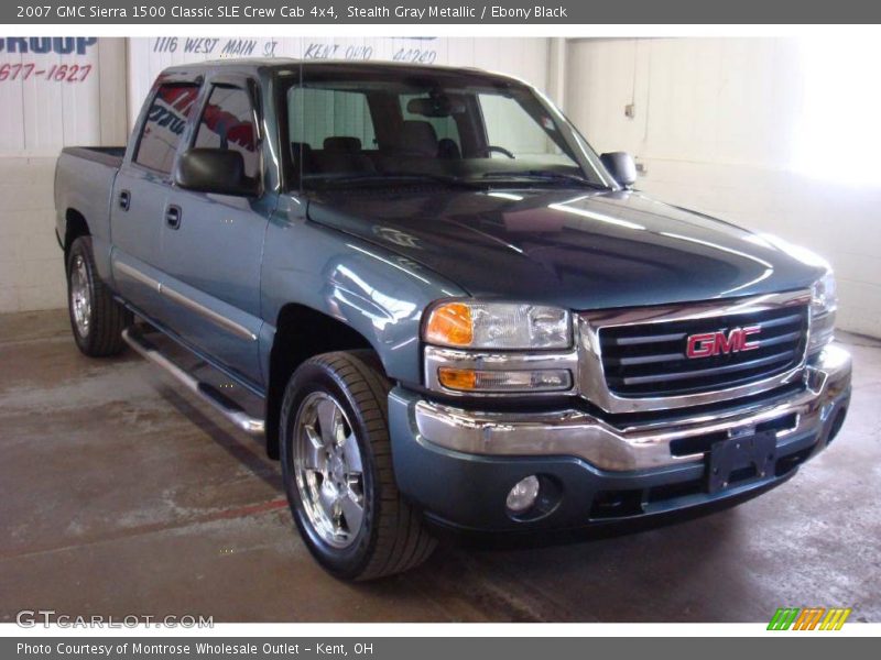 Stealth Gray Metallic / Ebony Black 2007 GMC Sierra 1500 Classic SLE Crew Cab 4x4