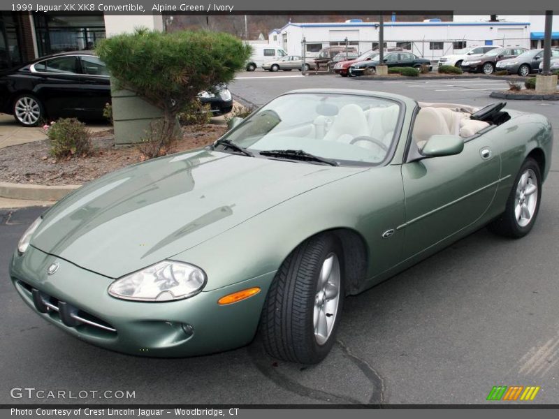 Alpine Green / Ivory 1999 Jaguar XK XK8 Convertible