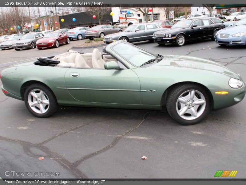 Alpine Green / Ivory 1999 Jaguar XK XK8 Convertible