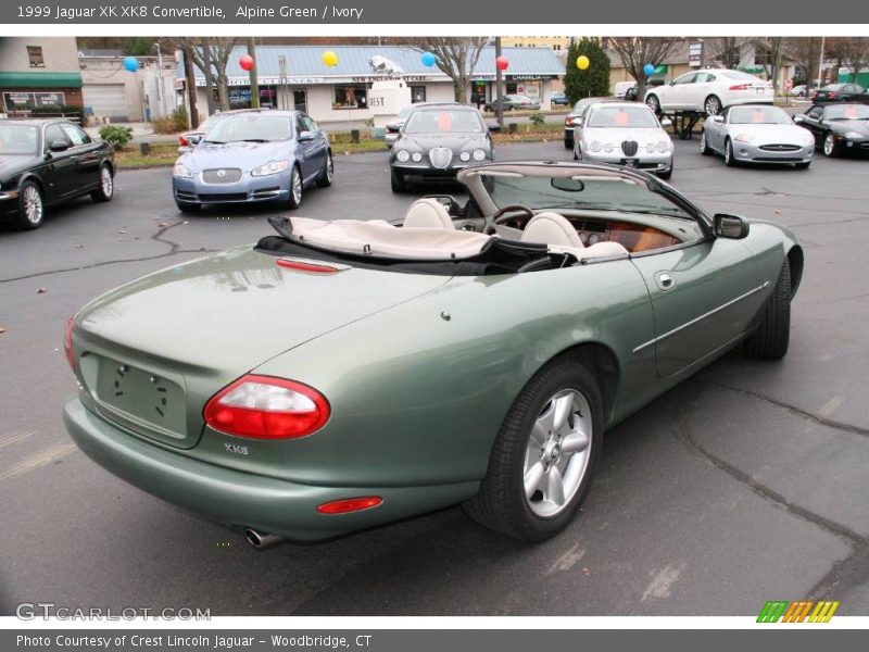 Alpine Green / Ivory 1999 Jaguar XK XK8 Convertible