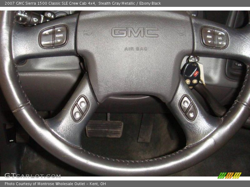 Stealth Gray Metallic / Ebony Black 2007 GMC Sierra 1500 Classic SLE Crew Cab 4x4