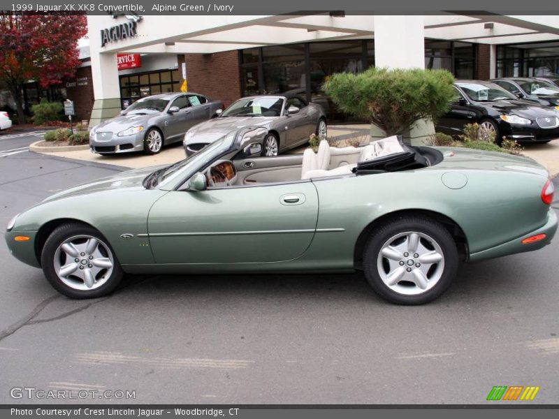 Alpine Green / Ivory 1999 Jaguar XK XK8 Convertible