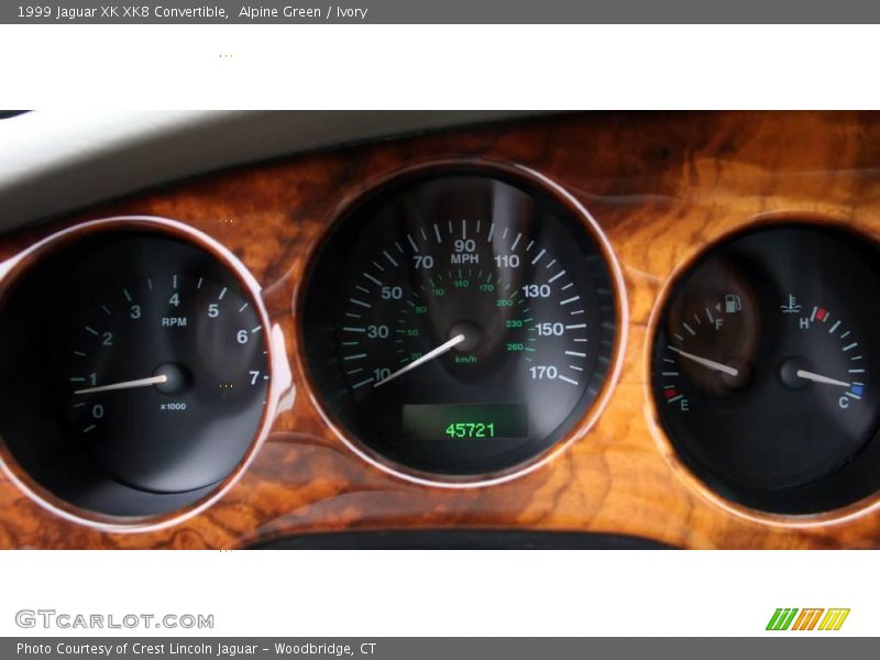 Alpine Green / Ivory 1999 Jaguar XK XK8 Convertible