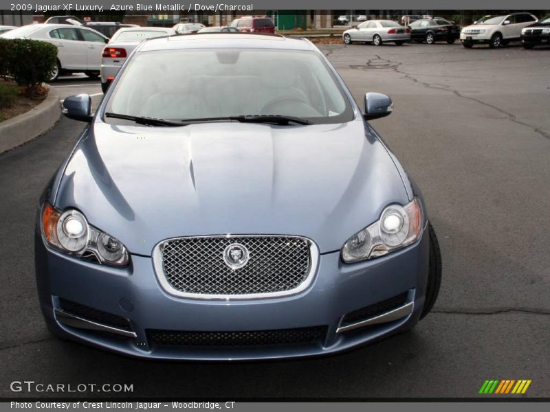 Azure Blue Metallic / Dove/Charcoal 2009 Jaguar XF Luxury