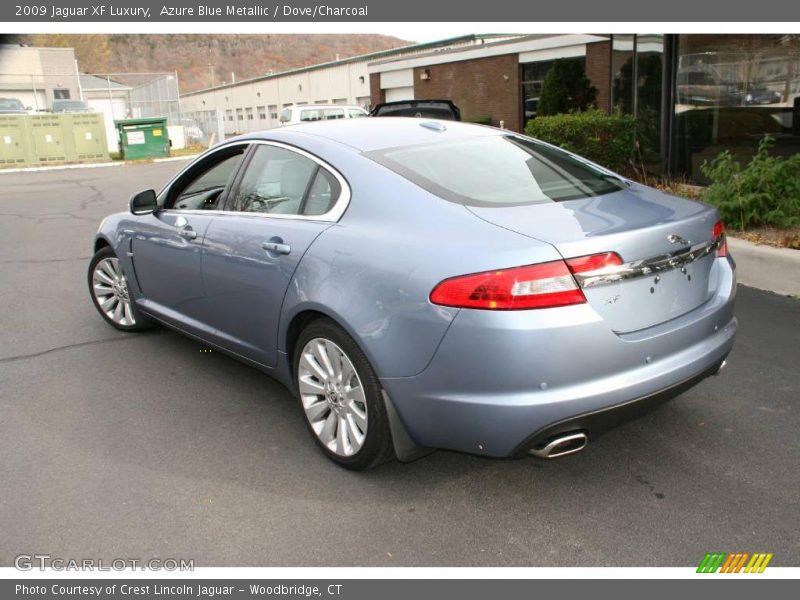 Azure Blue Metallic / Dove/Charcoal 2009 Jaguar XF Luxury
