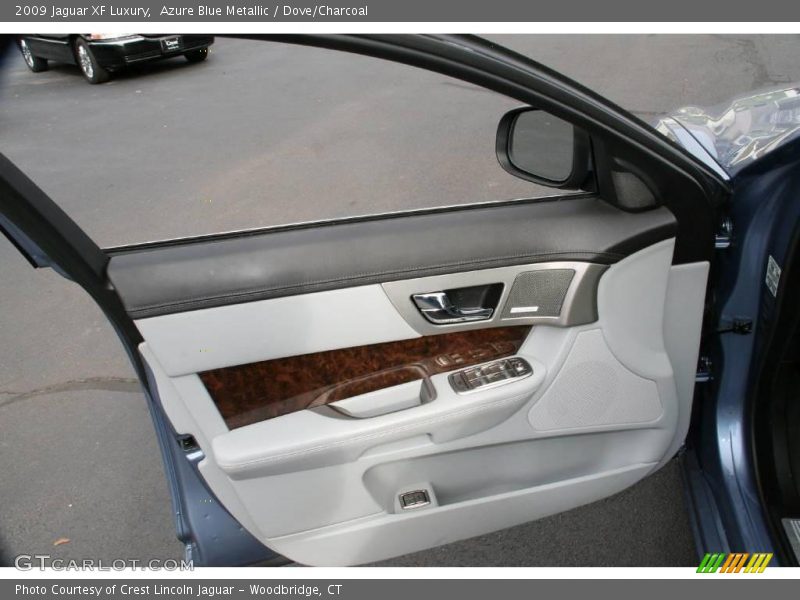 Azure Blue Metallic / Dove/Charcoal 2009 Jaguar XF Luxury