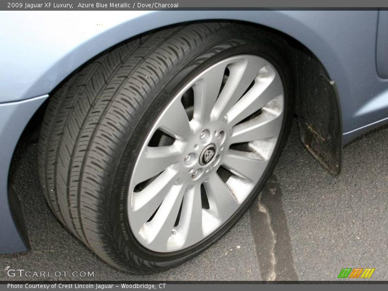 Azure Blue Metallic / Dove/Charcoal 2009 Jaguar XF Luxury