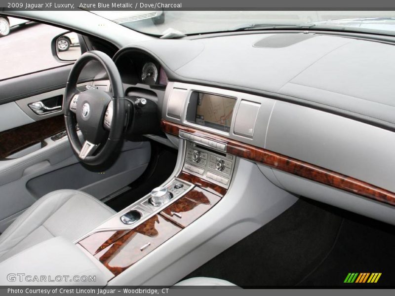 Azure Blue Metallic / Dove/Charcoal 2009 Jaguar XF Luxury