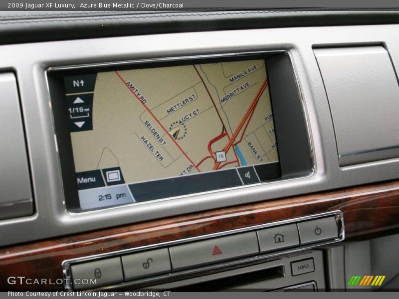 Azure Blue Metallic / Dove/Charcoal 2009 Jaguar XF Luxury