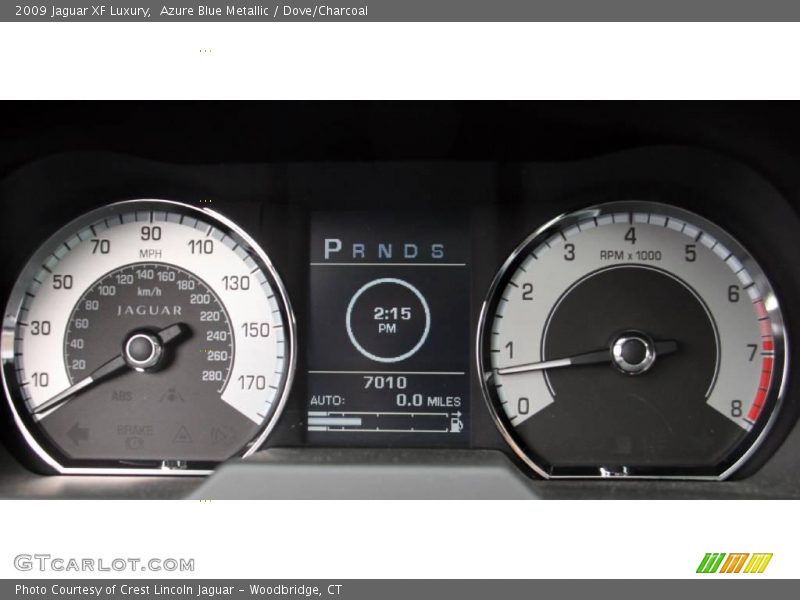 Azure Blue Metallic / Dove/Charcoal 2009 Jaguar XF Luxury