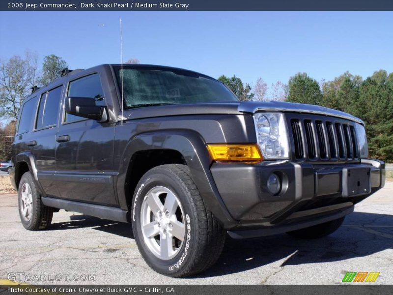 Dark Khaki Pearl / Medium Slate Gray 2006 Jeep Commander