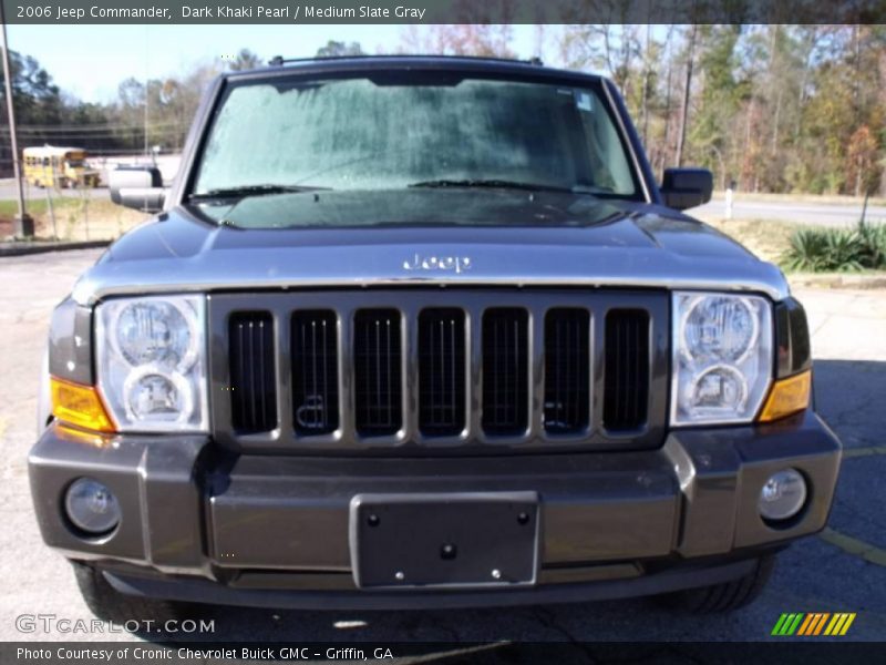 Dark Khaki Pearl / Medium Slate Gray 2006 Jeep Commander