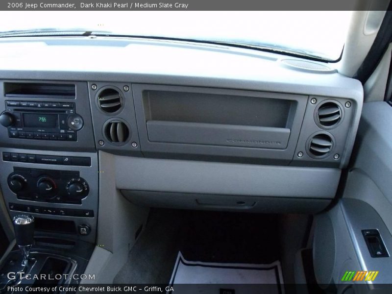 Dark Khaki Pearl / Medium Slate Gray 2006 Jeep Commander