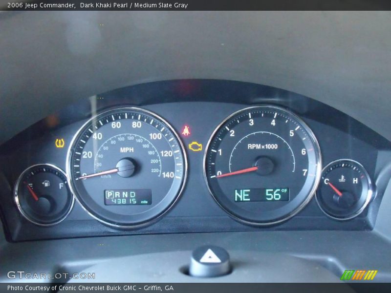Dark Khaki Pearl / Medium Slate Gray 2006 Jeep Commander