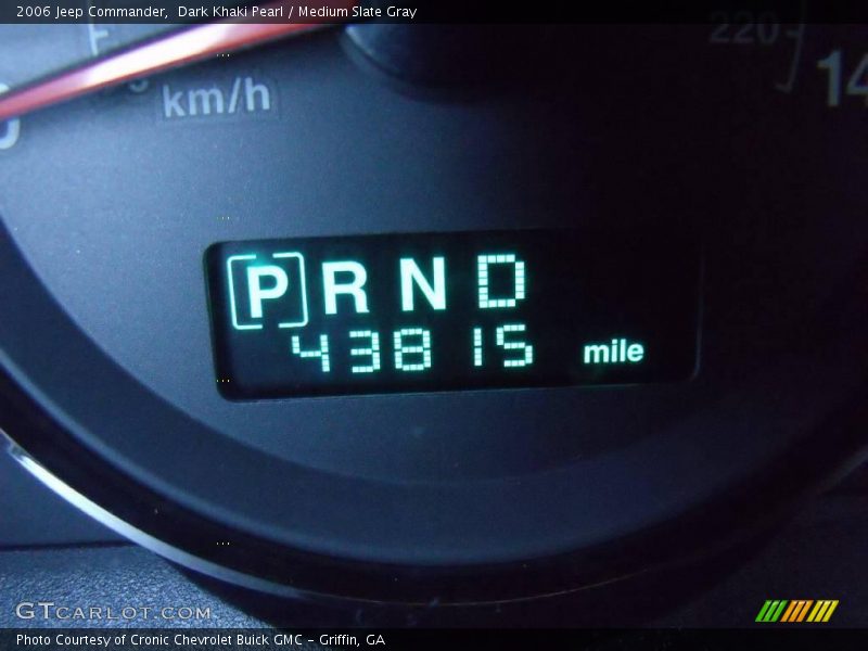 Dark Khaki Pearl / Medium Slate Gray 2006 Jeep Commander