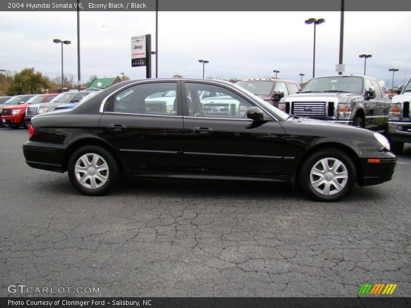 Ebony Black / Black 2004 Hyundai Sonata V6