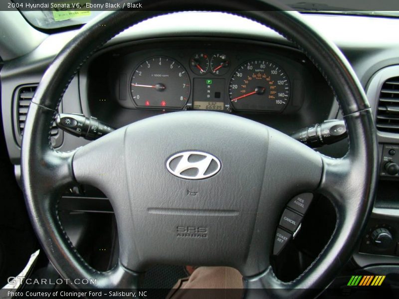 Ebony Black / Black 2004 Hyundai Sonata V6