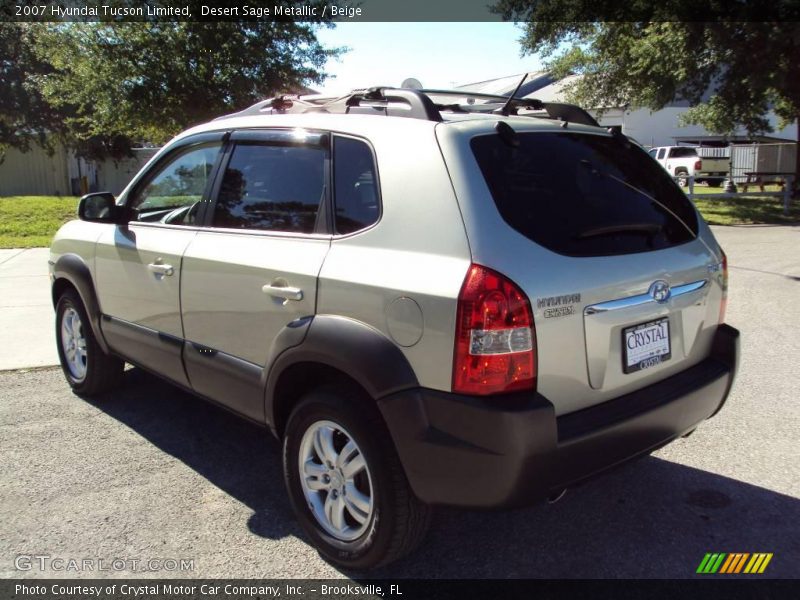 Desert Sage Metallic / Beige 2007 Hyundai Tucson Limited