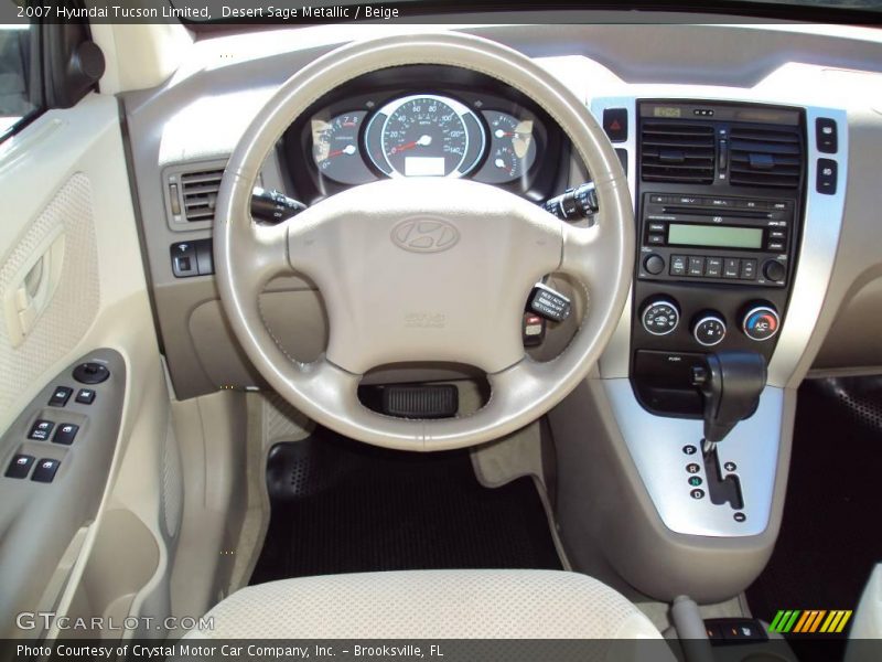 Desert Sage Metallic / Beige 2007 Hyundai Tucson Limited