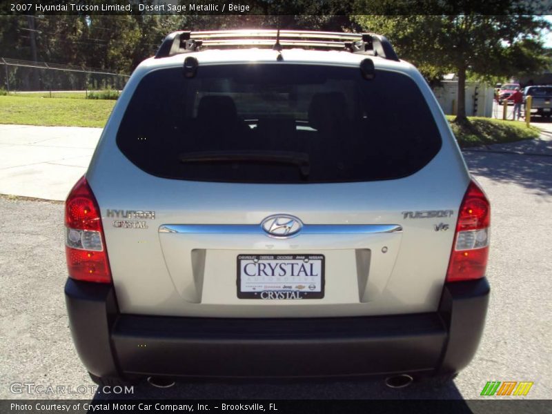 Desert Sage Metallic / Beige 2007 Hyundai Tucson Limited