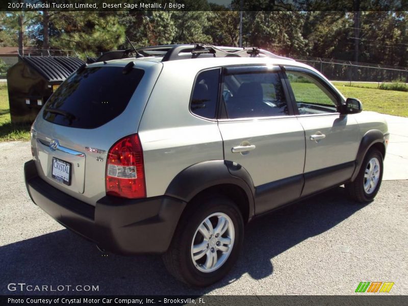 Desert Sage Metallic / Beige 2007 Hyundai Tucson Limited