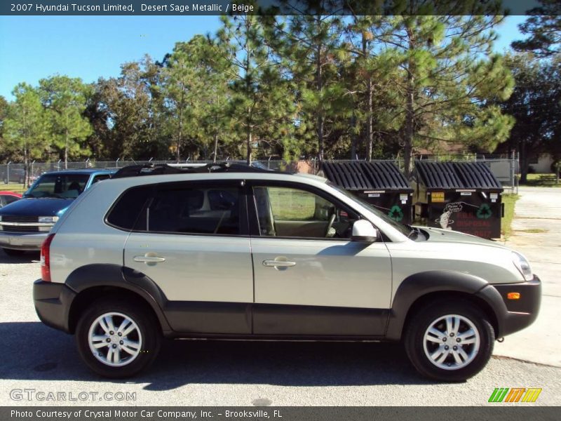 Desert Sage Metallic / Beige 2007 Hyundai Tucson Limited