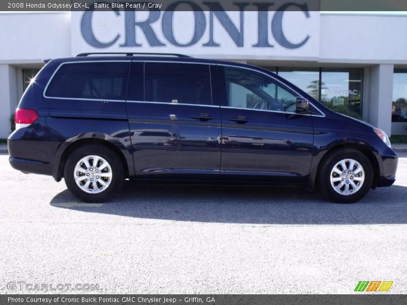 Baltic Blue Pearl / Gray 2008 Honda Odyssey EX-L