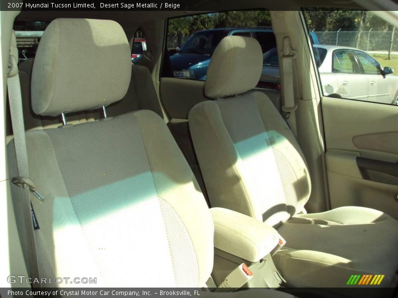 Desert Sage Metallic / Beige 2007 Hyundai Tucson Limited