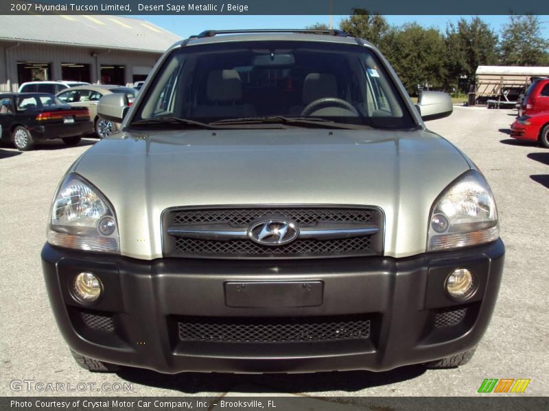 Desert Sage Metallic / Beige 2007 Hyundai Tucson Limited