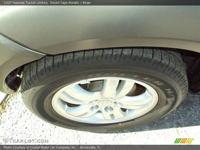 Desert Sage Metallic / Beige 2007 Hyundai Tucson Limited