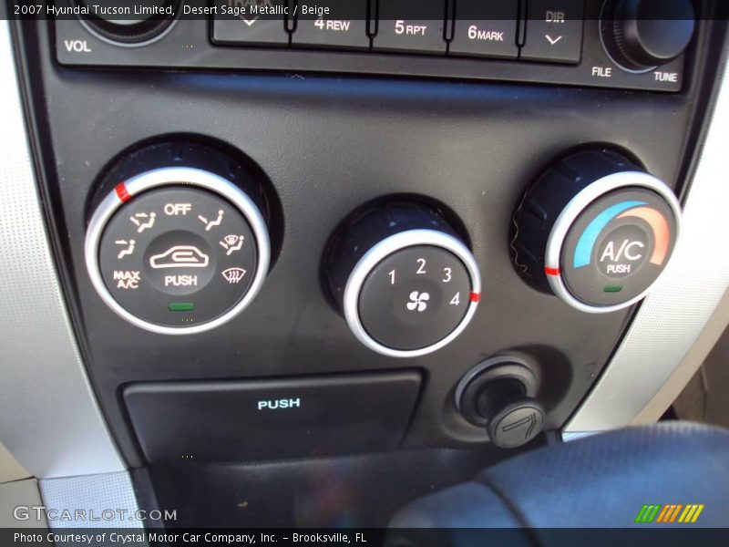Desert Sage Metallic / Beige 2007 Hyundai Tucson Limited