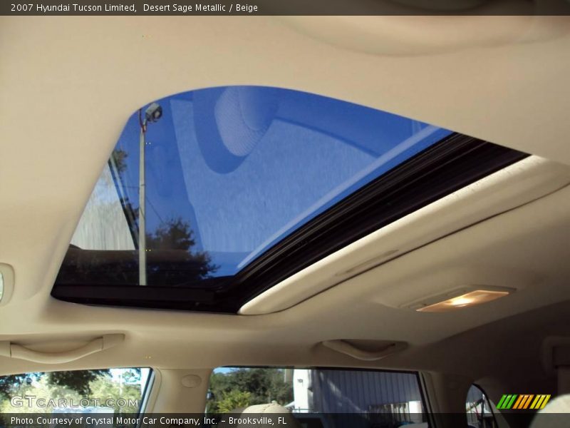 Desert Sage Metallic / Beige 2007 Hyundai Tucson Limited