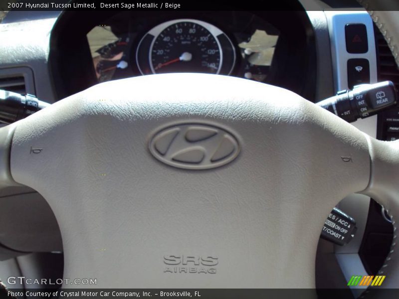 Desert Sage Metallic / Beige 2007 Hyundai Tucson Limited