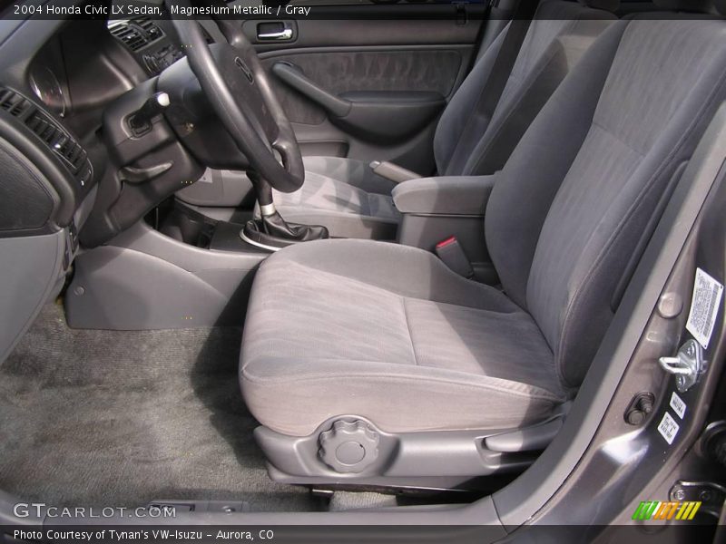 Magnesium Metallic / Gray 2004 Honda Civic LX Sedan