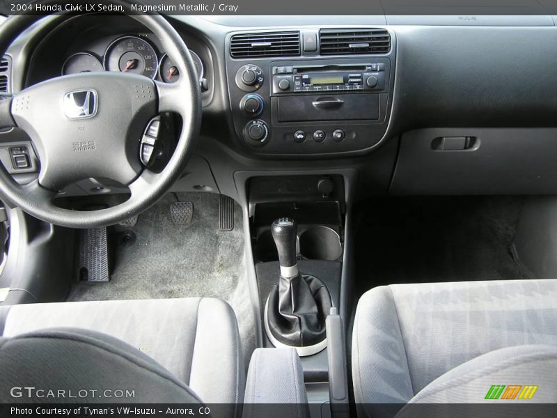 Magnesium Metallic / Gray 2004 Honda Civic LX Sedan