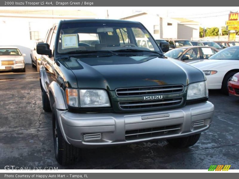 Dragon Green / Beige 2000 Isuzu Trooper LS 4x4