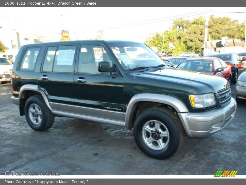 Dragon Green / Beige 2000 Isuzu Trooper LS 4x4