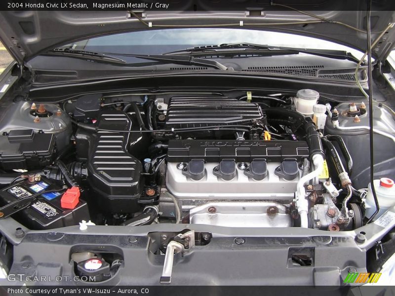 Magnesium Metallic / Gray 2004 Honda Civic LX Sedan