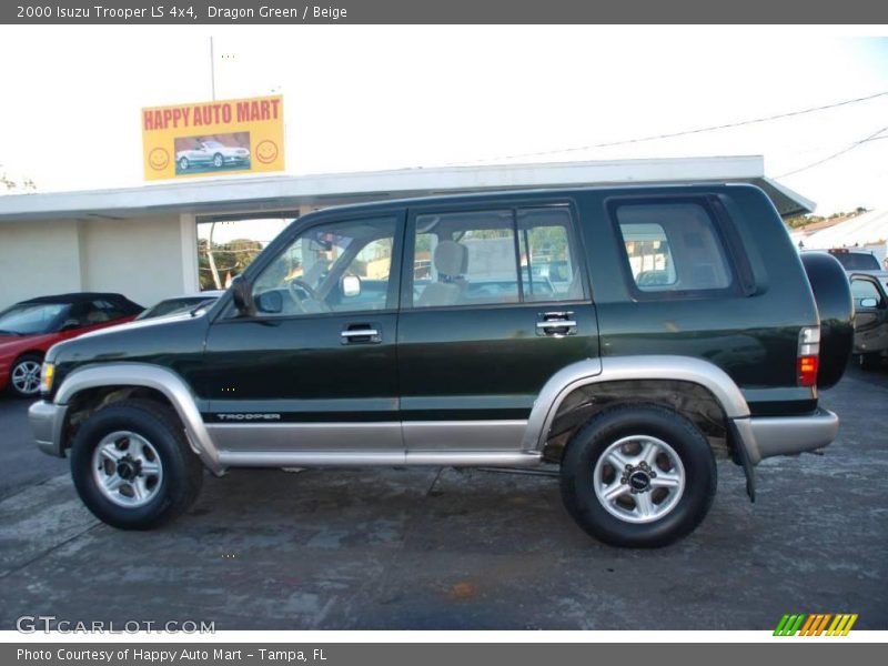 Dragon Green / Beige 2000 Isuzu Trooper LS 4x4
