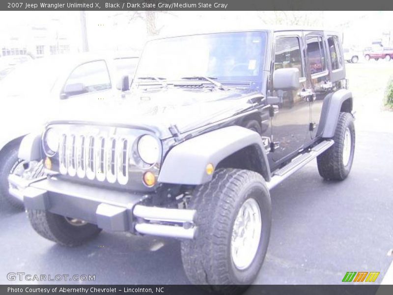 Black / Dark Slate Gray/Medium Slate Gray 2007 Jeep Wrangler Unlimited X