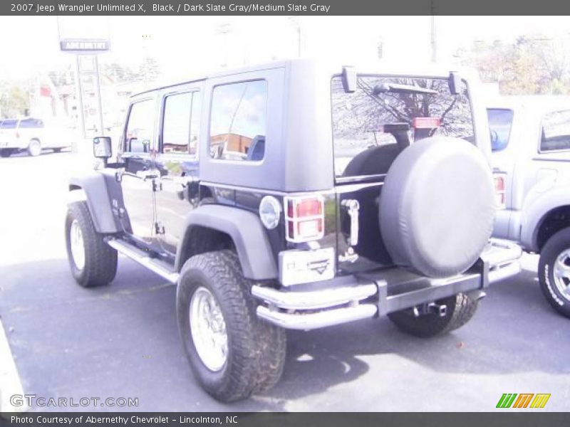 Black / Dark Slate Gray/Medium Slate Gray 2007 Jeep Wrangler Unlimited X