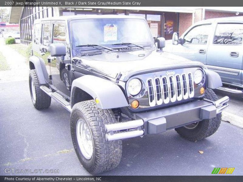 Black / Dark Slate Gray/Medium Slate Gray 2007 Jeep Wrangler Unlimited X