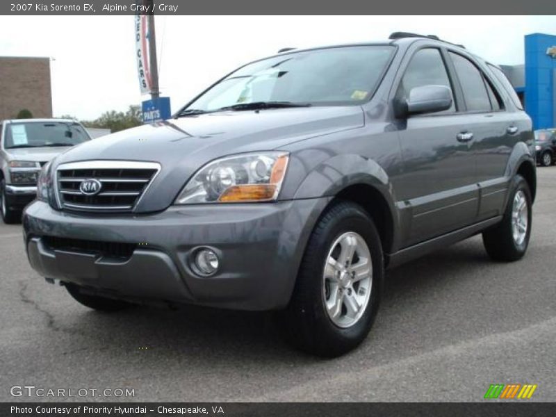 Alpine Gray / Gray 2007 Kia Sorento EX
